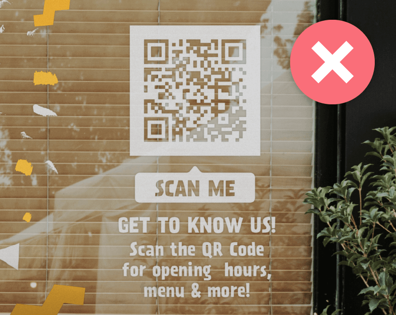 QR Codes on reflective materials needs to be printed on a solid background to remain scannable