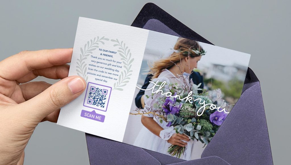 QR Code idea on wedding invitations
